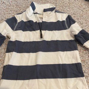 Crewcuts striped 1/4 zip rugby shirt